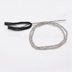 天然ラルビカイトビーズ連売り  ラウンド  多面カット  2.25mm  穴：0.5mm  約140個/連  12.5インチ（32cm）&nbsp;G-E349-01