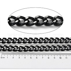 Oxidation Aluminum Diamond Cut Faceted Curb Chains&nbsp;CHA-H001-06EB