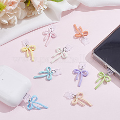 9Pcs 9 Colors PVC Mobile Dustproof Plugs&nbsp;HJEW-SC0003-21