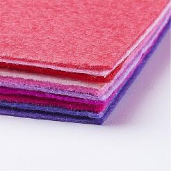 DIYクラフト用品不織布刺繍針フェルト  正方形  緩やかな赤色  298~300x298~300x1mm  10個/セット&nbsp;DIY-JP0002-06