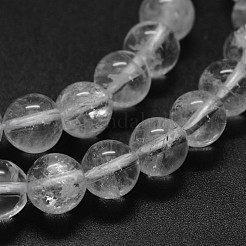 Natural Quartz Crystal Beads Strands&nbsp;X-G-F570-01-8mm