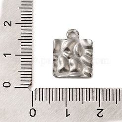 Textured 304 Stainless Steel Pendants&nbsp;STAS-G344-03A-P