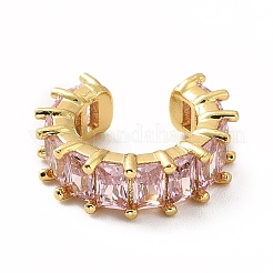 Cubic Zirconia Tennis Cuff Earrings&nbsp;LS-EJEW-K093-09G-04