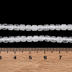 天然石クオーツクリスタルビーズ連売り  水晶  バレル  4.5~5x4.5mm  穴：1mm  約91~93個/連  14.57~14.76''（37~37.5センチメートル）&nbsp;GG-CBAC70A-A05