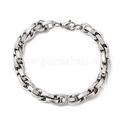 201 Stainless Steel Rope Chain Bracelets for Men&nbsp;STAS-T077-16P