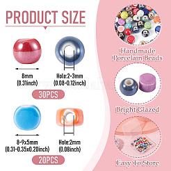 Handmade Porcelain Beads&nbsp;PORC-TA0001-71