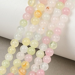 Natural Colorful Green Jade Beads Strands&nbsp;X-G-G757-01-4mm