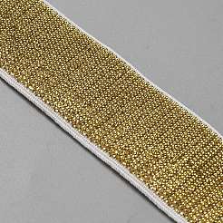 ポリエステル製平ゴムバンド  縫製アクセサリー  ゴールデンロッド  24mm&nbsp;EC-WH20001-01A-02