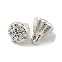 チベット風合金チャーム  カドミウムフリー＆鉛フリー  蓮の莢  アンティークシルバー  10.5x9mm  穴：1.5mm&nbsp;FIND-M011-09AS
