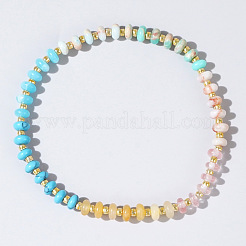 Bohemian Style Rondelle Beads Stretch Bracelets&nbsp;AI3708-2