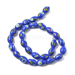 Handmade Millefiori Glass Beads&nbsp;LAMP-U004-02