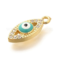 Brass Micro Pave Cubic Zirconia Pendants&nbsp;KK-U048-04G-02