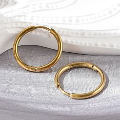 304 Stainless Steel Huggie Hoop Earrings&nbsp;EJEW-G272-02-16mm-G