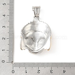 304 Stainless Steel Pendant Rhinestone Settings&nbsp;STAS-F363-03GP