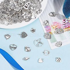 150Pcs 15 Styles Tibetan Style Alloy Charms&nbsp;FIND-AR0004-94