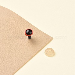 半円形クラフトプラスチック人形の目セット  ぬいぐるみの目  安全の目  プラスチックワッシャー付き  人形作り用品  ミックスカラー  目：100個;ワッシャー：100個&nbsp;X1-DOLL-PW0001-458