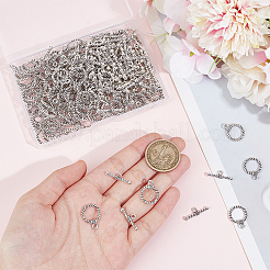 120Pcs Tibetan Style Alloy Toggle Clasps&nbsp;TIBE-SP0001-02