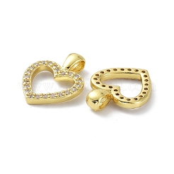 Brass Cubic Zirconia Pendants&nbsp;KK-B047-41G