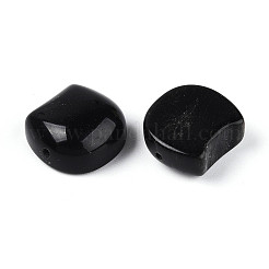 Natural Obsidian Cat Head Shape Beads&nbsp;G-T144-05D