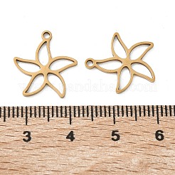 Hollow 201 Stainless Steel Pendants&nbsp;STAS-F337-10G-G