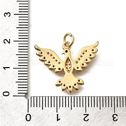 Brass Micro Pave Cubic Zirconia Pendants&nbsp;KK-B128-12G-01