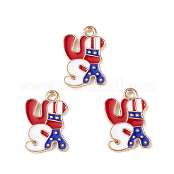 Independence Day Alloy Enamel Pendants&nbsp;ENAM-K067-32
