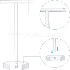 2セット2スタイルのT字型アクリルジュエリーディスプレイラック  ジュエリースタンド  吊り下げイヤリング用  透明  4x5x11.1~14.1cm  1セット/スタイル&nbsp;AJEW-FG0001-63A