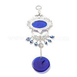Glass Turkish Blue Evil Eye Pendant Decoration&nbsp;LS-HJEW-I008-05AS