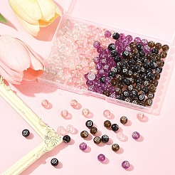 200Pcs 5 Colors Plating Acrylic Beads&nbsp;OACR-FS0002-03