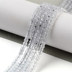 キャッツアイビーズ連売り  多面カット  ロンデル  ゲインボロ  3x2.5mm  穴：0.6mm  約153個/連  14.17''（36センチメートル）&nbsp;CE-G009-01C