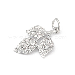 Brass Micro Pave Cubic Zirconia Pendants&nbsp;KK-U062-25P