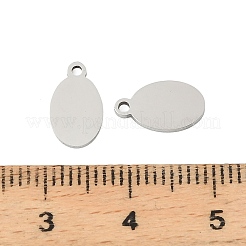 ステンレスペンダント201個  レーザー切断  18KGP本金メッキ  オーバルチャーム  11x6.5x1mm  穴：1.2mm&nbsp;STAS-Z195-02P-02
