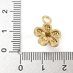 Rack Plating Brass Micro Pave Cubic Zirconia Pendants&nbsp;KK-A234-018G