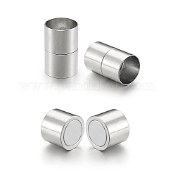 真鍮製マグネットクラスプ  コラム  プラチナ  21~22x13mm  穴：12mm  5セット /バッグ&nbsp;KK-TAC0002-01A