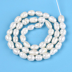 Natural Cultured Freshwater Pearl Beads Strands&nbsp;PEAR-N012-05B-01