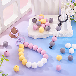 50Pcs Food Grade Eco-Friendly Silicone Beads&nbsp;SIL-TA0002-89A
