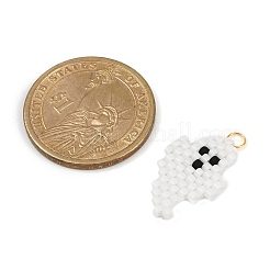 Halloween Theme Cylinder Glass Seed Beads&nbsp;PALLOY-MZ00772