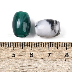 オペークアクリルヨーロピアンビーズ  雲の効果  ミックスカラー  大穴ビーズ  バレル  14x10.5mm  穴：4.5mm  約602個/500g&nbsp;OACR-G055-01A