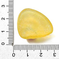 透明樹脂デコデンカボション  シェル  きいろ  22.5x26.5x8.5mm&nbsp;CRES-S370-01B