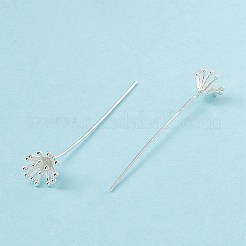 Brass Flower Head Pins&nbsp;LS-KK-G413-03S