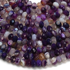 Natural Banded Agate Beads Strands&nbsp;G-Z111-A01-04