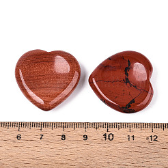 天然レッドジャスパーの心配石  ハートの親指の石  28.5~30x29.5~31x6.5~8.5mm&nbsp;G-A213-09E