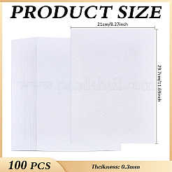 A4 合成皮革紙  表紙の紙を綴じる  長方形  ホワイト  297x210x0.3mm&nbsp;DIY-WH0723-011A