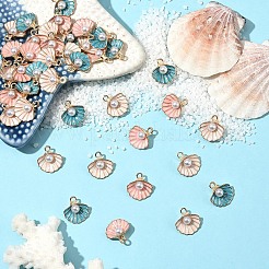 20Pcs Zinc Alloy Enamel Pendants&nbsp;ENAM-YW0006-11LG-01