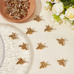40Pcs Alloy Bees Lapel Pin Backs&nbsp;JEWB-GO0001-21AG