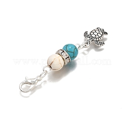 5Pcs Ocean Animal Tibetan Style Alloy Pendants Decorations&nbsp;HJEW-TA00346