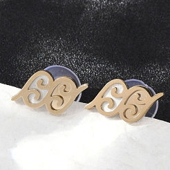 304 Stainless Steel Stud Earrings&nbsp;EJEW-Z089-26G