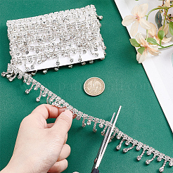 2 Yards Iron Crystal Rhinestone Tassels Chains&nbsp;IFIN-NB0001-65