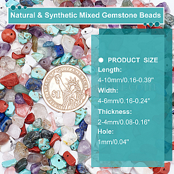 Natural & Synthetic Mixed Gemstone Beads&nbsp;G-AR0001-13