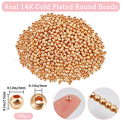 700Pcs Rack Plating Brass Beads&nbsp;KK-BBC0011-15A